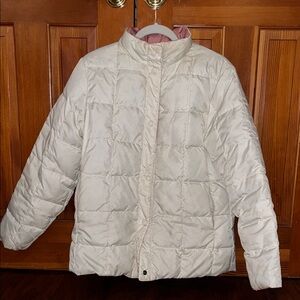 L.L. Bean Women's Off-White Puffer Jacket